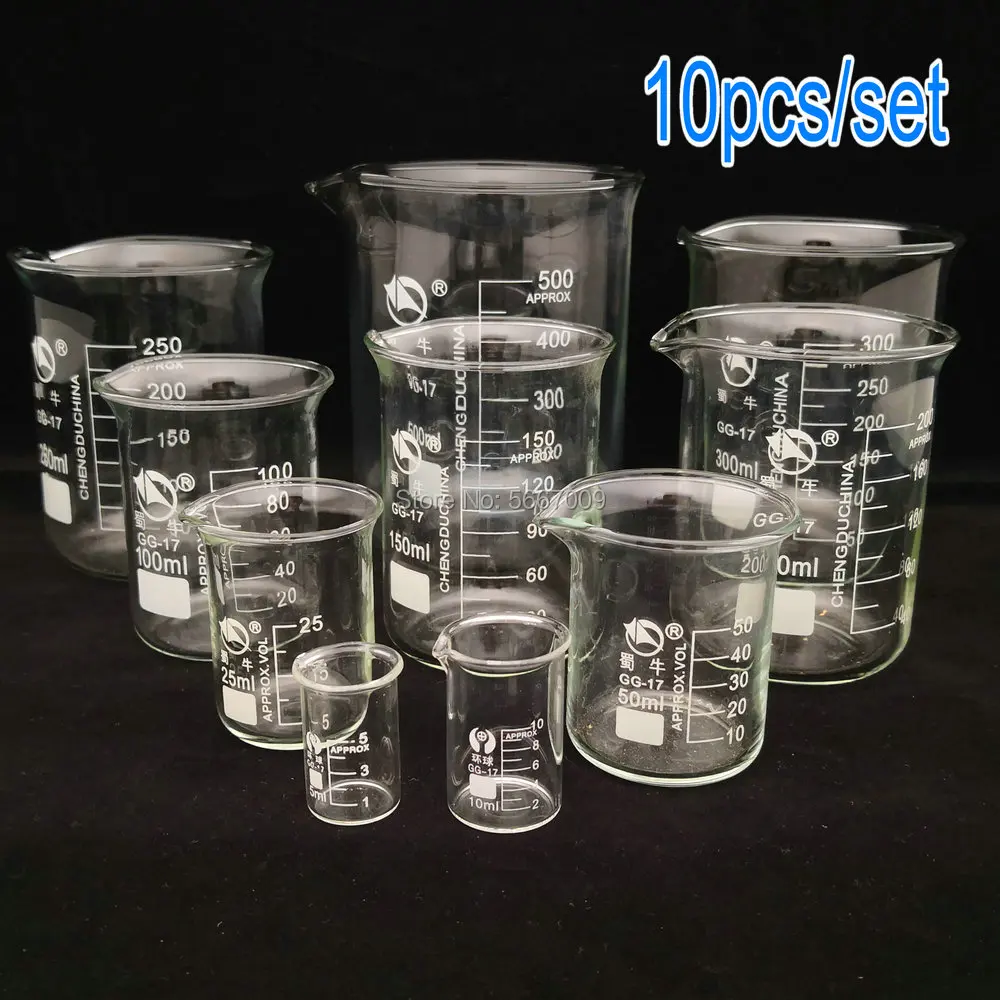 3000ml-5ml Pyrex Glass beaker Borosilicate GG-17 Graduated Beakers