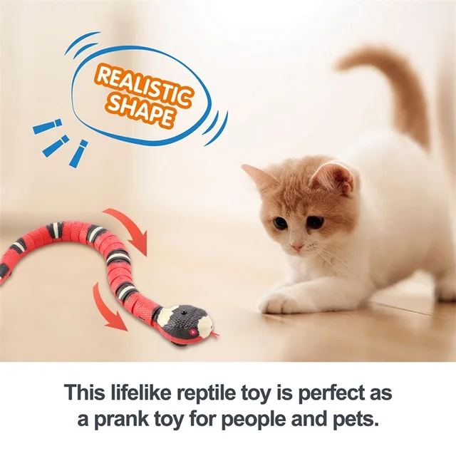 Electric Induction Snake Toy Cat Toy Animal Trick Terrifying Mischief Kids Toys Funny Novelty Gift 3