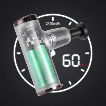 

Mini Electric Massage Gun Deep Muscle Fascial Body Massager Gun Tissue Percussion Small Fitness Equipment Acid Relief Pain Relax