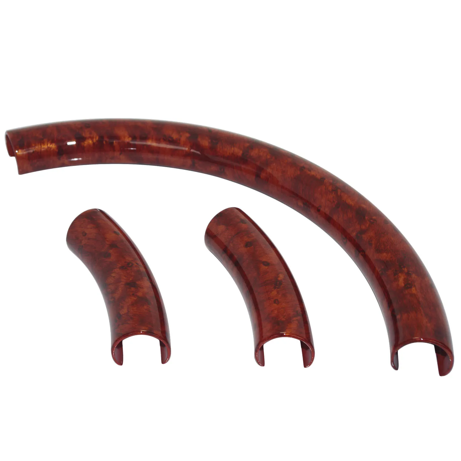 02 Brown Wood Универсальный чехол на руль из темного дерева для Mercedes W210 W124 E W202 C W208 W209 W163 164 мл W140 Kia Buick 38-41 см - Название цвета: 02 Brown Wood