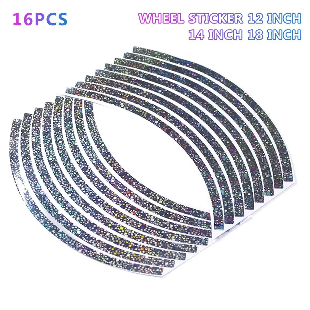

Car Motorcycle Bicycle Wheel Hub Stickers Wheel Sticker Decal Car Exterior Accessories Car Tyre Rim Decal Tape Adhesive Stickers