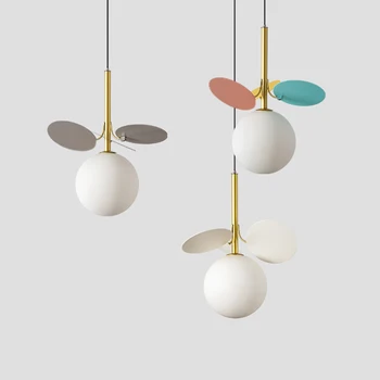 

Nordic bedroom bedside chandelier modern minimalist living room background wall small chandelier personality bar chandelier