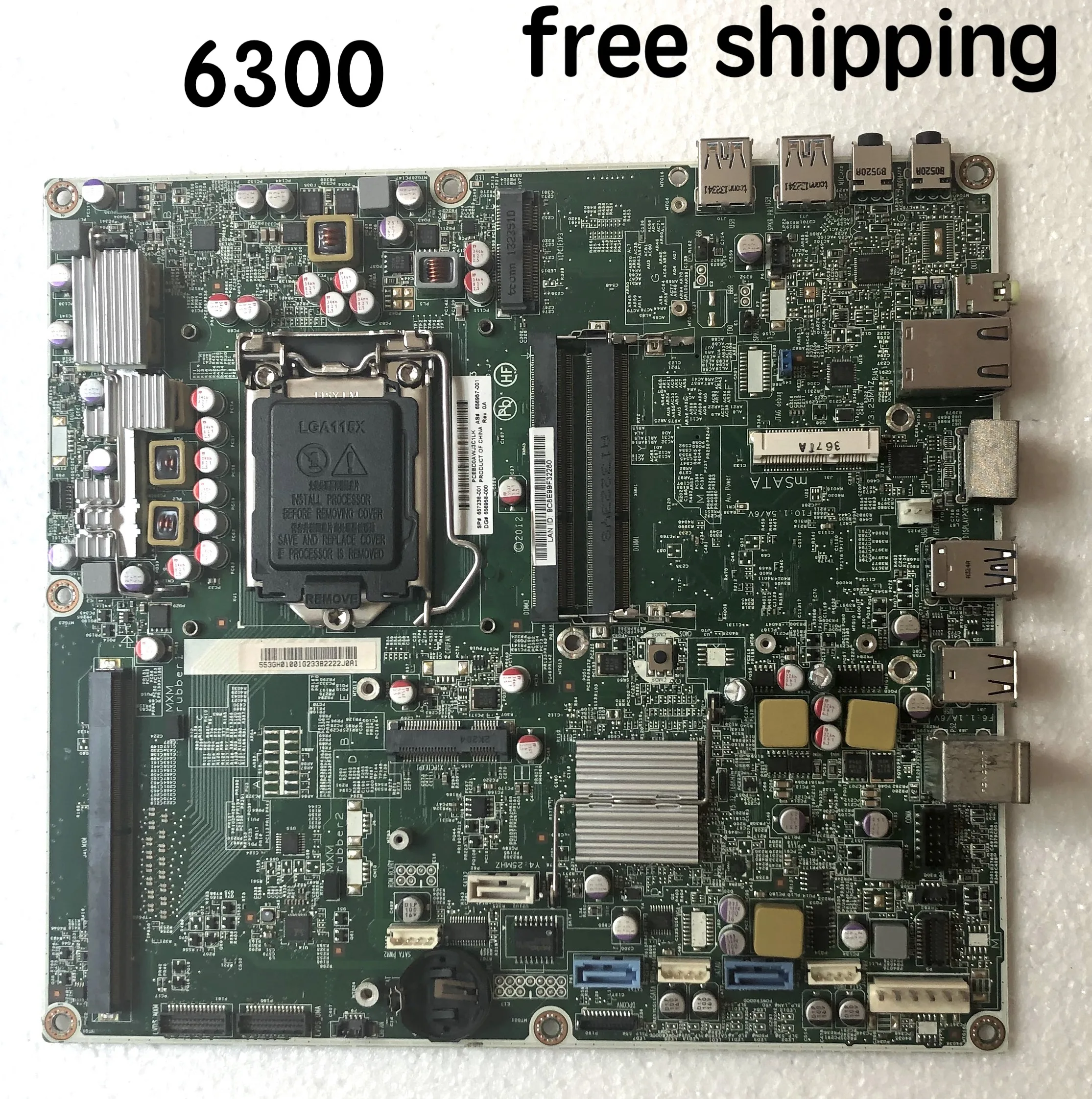 

657238-001 For HP Pro 6300 AIO Motherboard 656957-001 656958-000 11053-1 48.3GH01.011 Mainboard 100%tested fully work