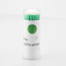 100 шт./лот, прочная микро одноразовая микро щетка, индивидуальные инструменты для удаления ресниц, тампон, микро щетки, инструменты для наращивания ресниц