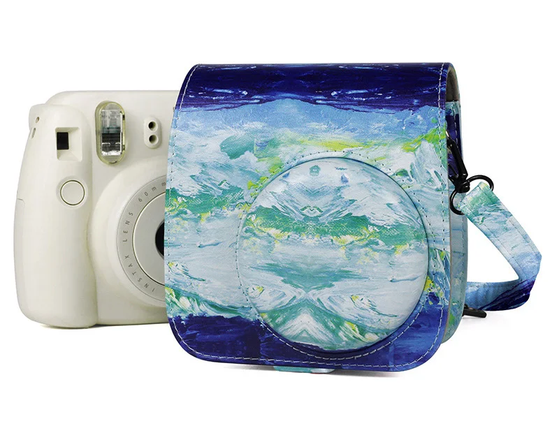 Чехол для камеры Fujifilm Instax Mini, сумка из искусственной кожи, чехол с плечевым ремнем для Instax Mini 9 8 8+ чехол для фотоаппаратов моментальной печати