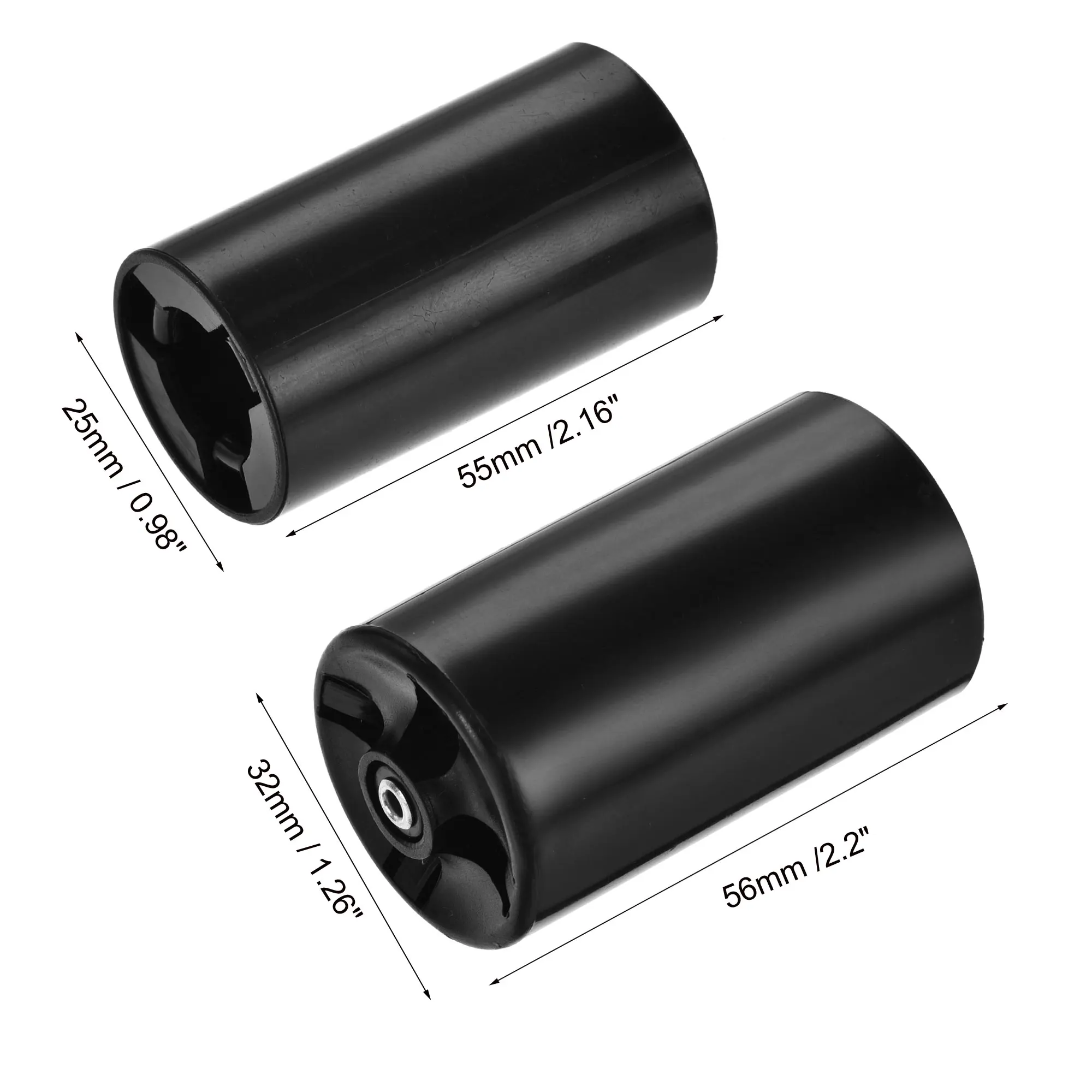 Tool Parts Tools AA to C Size Battery Adapter Black 8 Set Uxcell AA to