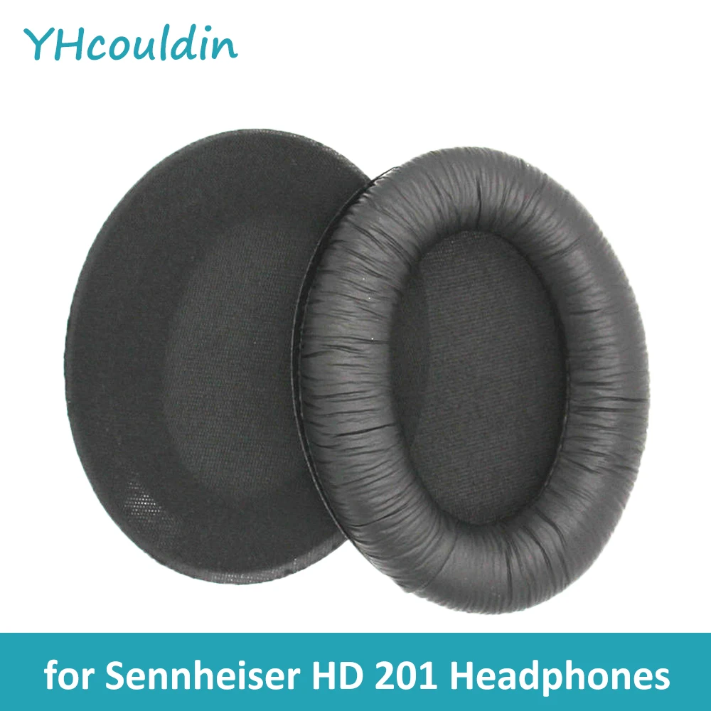 YHcouldin Replacement Ear Pads Fits for Sennheiser HD 201 Wired Headphones HD201 Headset Ear Cushions Cover Leatherette Headband