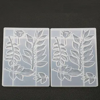 

Rose Flower Leaves Pendant Epoxy Resin Silicone Mold Jewelry Making Craft Tools
