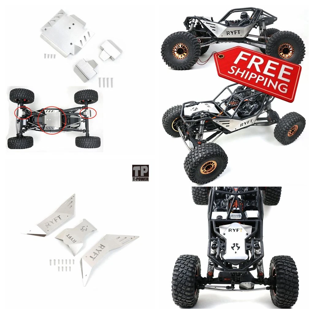 Chassis Armor Protective Guard for Axial 1//10 RBX10 Ryft RC Crawler Car Parts