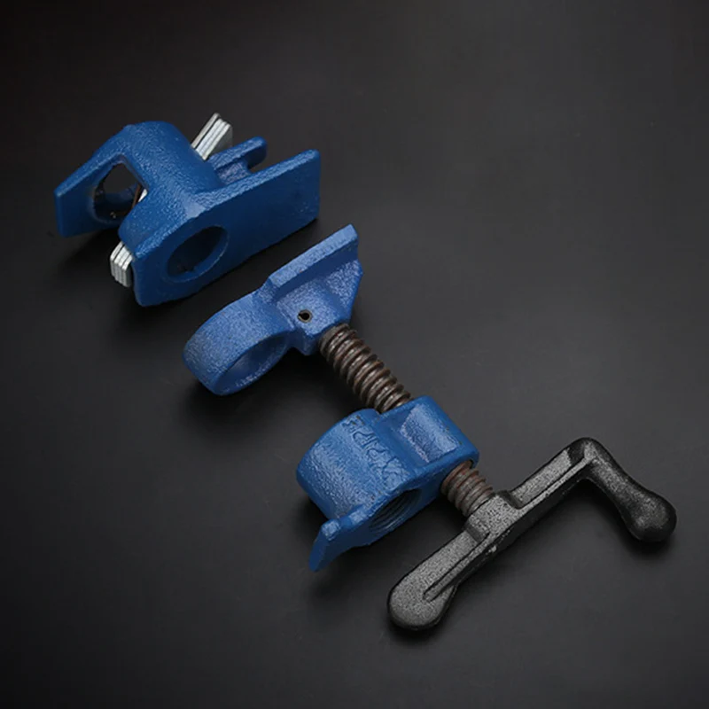 Cast Iron Wood Gluing Pipe Clamp Quick Release 1/2 3/4Inch Clip Set Woodworking Tool OCT998