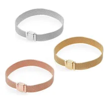 925 пробы, серебряные браслеты с отражением, браслеты с застежкой, подвеска, Подходит для европейских браслетов, очаровательные бусины, сделай сам