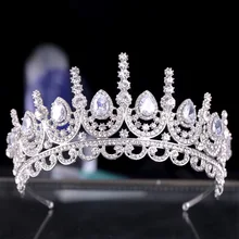 Mission Ming Crown Европа и Америка Горячая Распродажа Хрустальная корона принцесса головной убор Корона для волос невесты аксессуары невесты Аксессуары