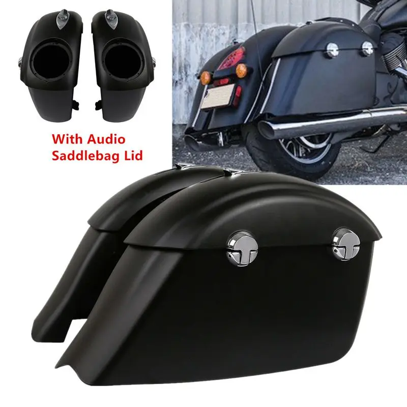 

Motorcycle Hard Saddlebag Audio Lid Electronic Latch For Indian Chieftain Classic Dark Horse Roadmaster Springfield