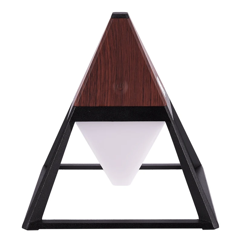 

New Pyramid Waterproof Table Reading Lamp Usb Rechargeable Touch Sensor Cordless Led Light Folding Desk Night Light Dark Brown