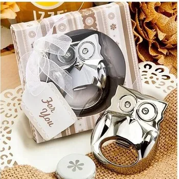 

Baby shower party favor gift for guest - "Owl" Be Seeing You" Stainless-Steel Owl Bottle Opener Party Souvenir 10pcs/lot