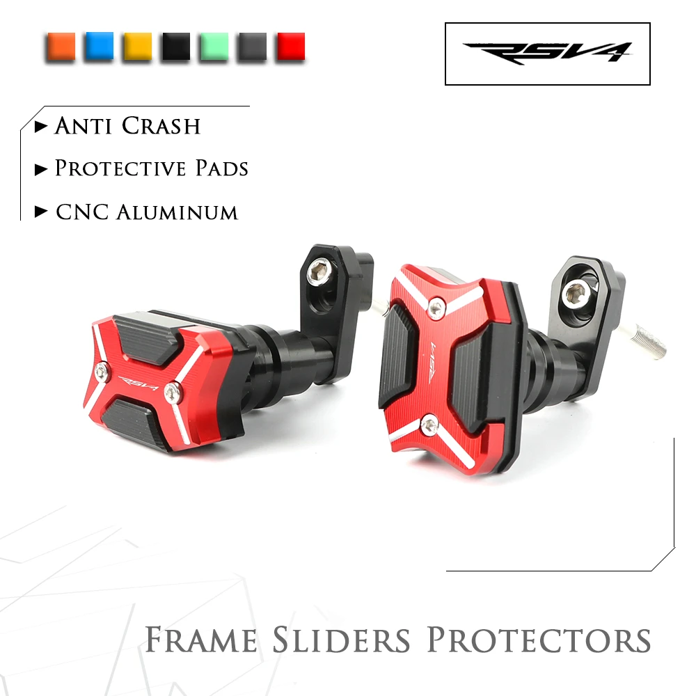 Мотоцикл с ЧПУ Рамка слайдер Crashpads протектор щитки для Aprilia RSV4 2009