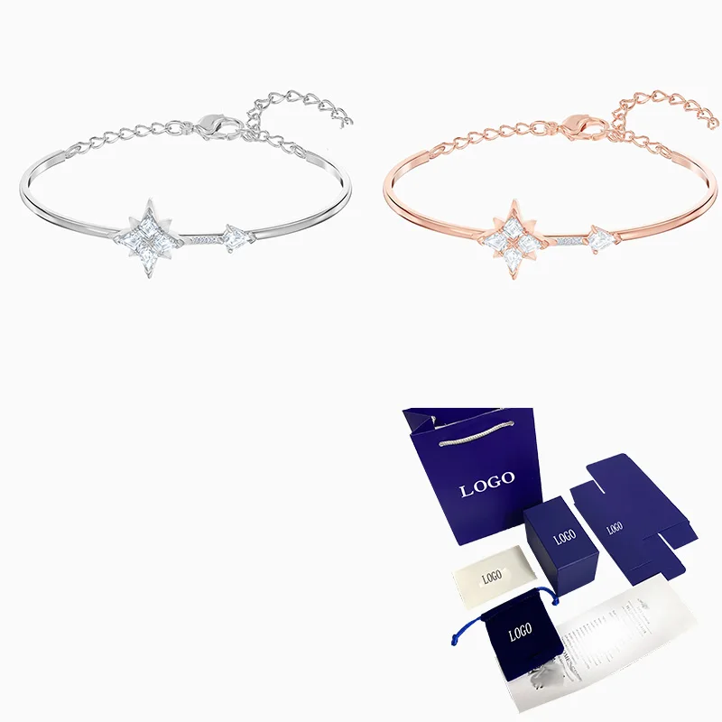 

Fashion SWA New SYMBOLIC Bracelet Exquisite And Elegant Stars Decoration Wild Bracelet Female Create Romance Fresh Jewelry Gift