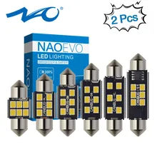 NAO c5w led CANBUS C10W Светодиодная лампа гирлянда 28 мм 31 36 39 41 44 мм 2835 6 SMD 12 В лампа для чтения интерьер автомобиля светильник белого цвета без ошибок