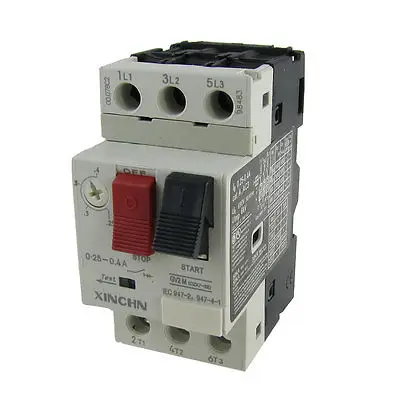 

0.25-0.4A 690V 3 Pole Motor Circuit Breaker DIN Rail Mount