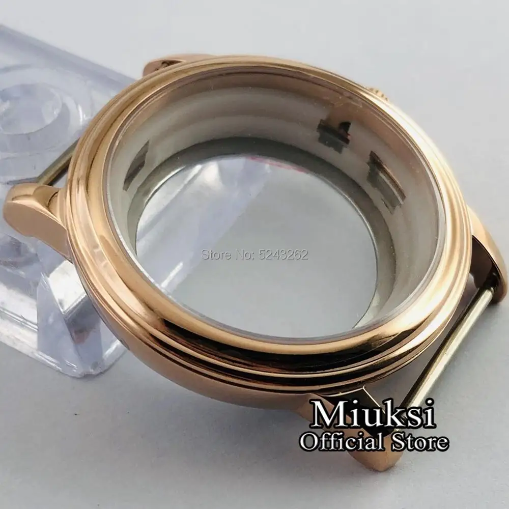 Miuksi 40 мм часы с сапфировым стеклом чехол подходит для ETA 2836 Miyota 8205/8215/821A/82 series movement