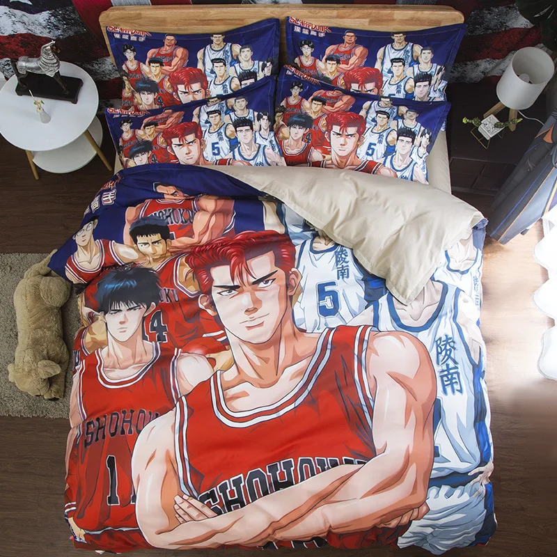 Slam Dunk 3 шт. набор постельного белья из полиэстера пододеяльник 3D печать постельные принадлежности набор двойной queen King размер