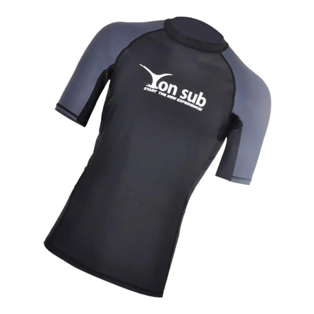 Men's UPF 50+ Short Sleeve Rash Guard Performance Fit Compression Sun Shirt for Swimming Surfing Paddle Boarding - Select Sizes