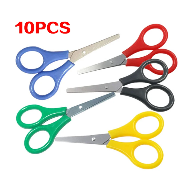 10pcs Small Scissors Sewing Kit Nail Scissors Nose Hair Student Scissors Handmade Scissors Safety Scissors Children JD001