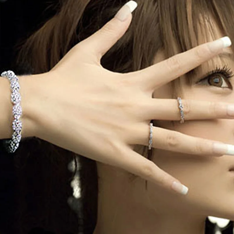Красивый элегантный женский модный ювелирный браслет цепочка браслет