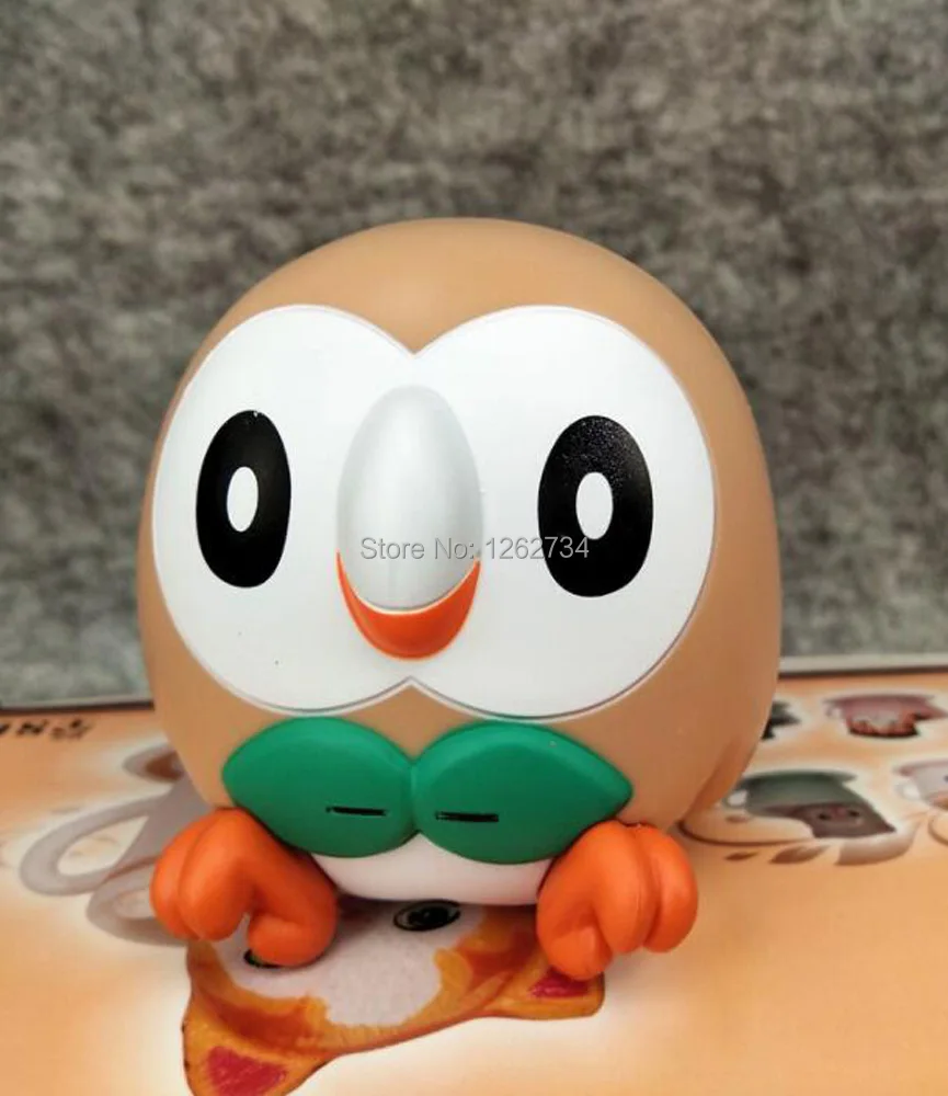 EMS 20/лот 4 шт гашапон Пикачу Eevee Rowlet пиплип 6-9 см фигурка модель игрушки милые подарки для детей