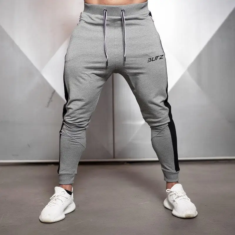 Pantalones Hombre, мужские повседневные уличные штаны, мужские обтягивающие штаны с завязками для фитнеса, дышащие спортивные штаны, брюки-карандаш для мужчин - Цвет: logo3