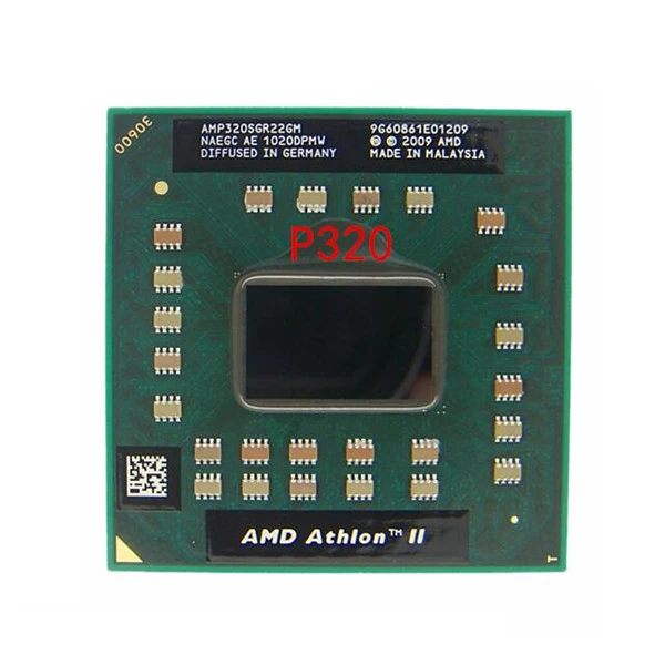 top cpu original AMD Athlon Laptop CPU Athlon II Dual-Core AMP320SGR22GM P320 2.1GHz 1M 25W P340 P560 P540 P860 amd processor