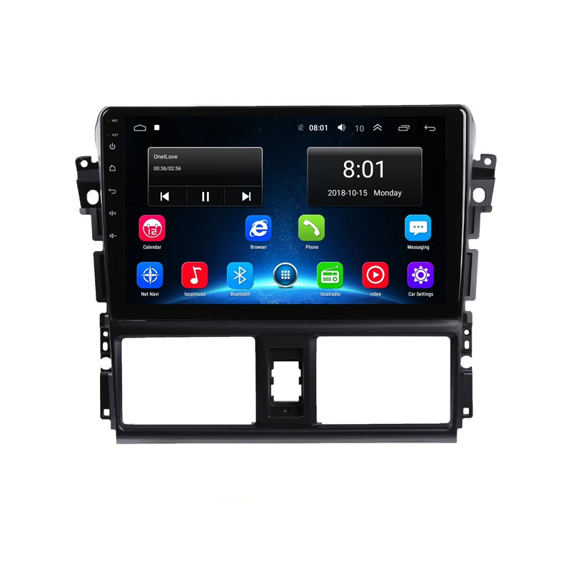 Cheap 10.1" 2G RAM 32G ROM Android Car DVD GPS For Toyota Vios YARIS 2014 2015 2016 headunit radio stereo navigation wifi 16