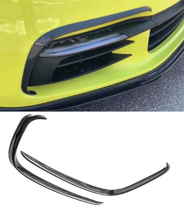 2 шт. передний бампер из углеродного волокна для Porsche Panamera 971 2017 2018 2019 2020 |