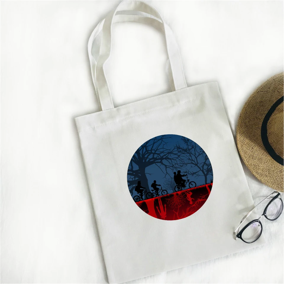 Frdun Tommee Stranger Things сумка на плечо, холщовая, хлопковая, забавная, новая, с принтом алфавита, женская, летняя, модная, на ремне, с карманом
