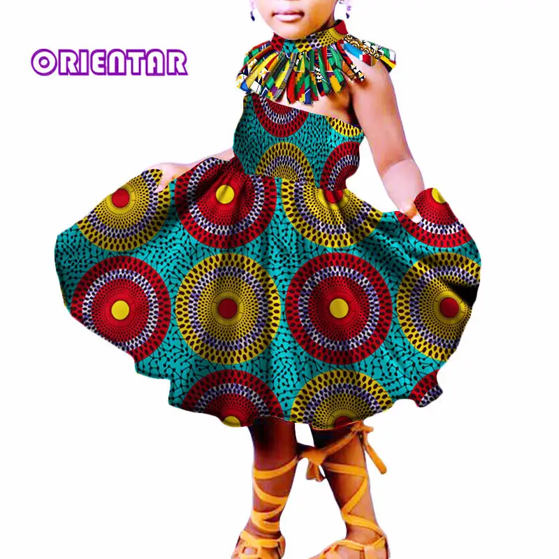Платье для маленьких девочек в африканском стиле платья женщин с принтом из