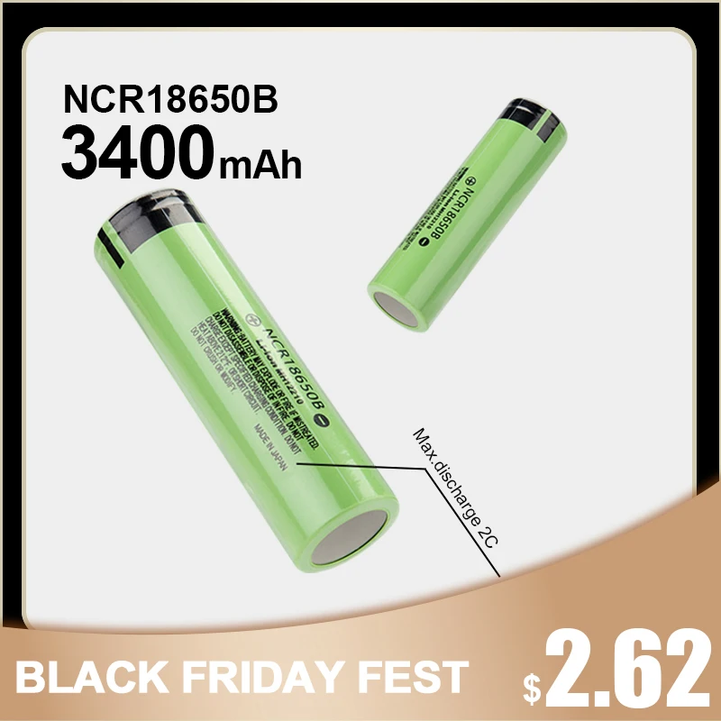 18650 3400 мАч перезаряжаемая батарея NCR18650B 3 7 в литиевая с полной емкостью для