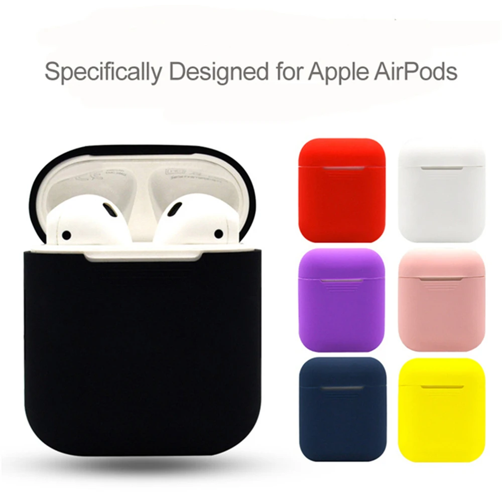 

200 pcs Soft Silicone Case For Airpods Accessories Protector Cover Ultra Thin Cover Shockproof Holder For Apple Air Pods