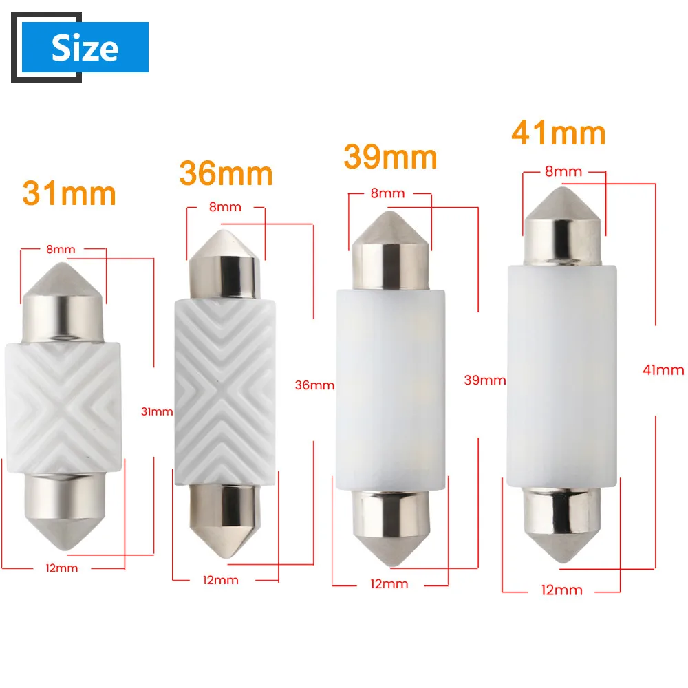 10X Canbus 31/36/39/41 мм 3030 6 SMD 4 светодиодный керамический гирлянда лампы Индикатор автомобиля парковка для чтения потолочный Лицензия купол светильник без ошибок