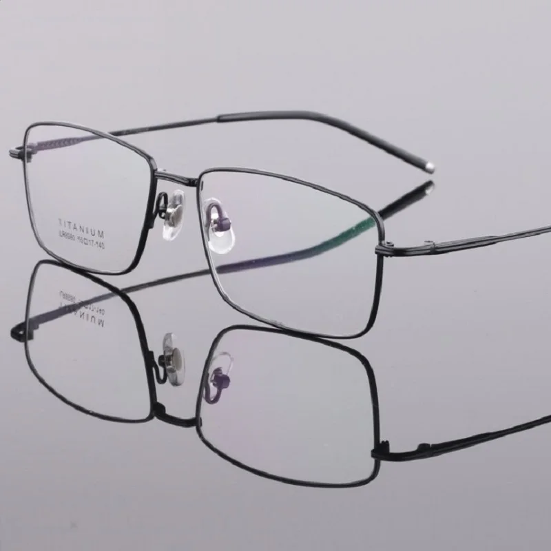 

Pure Titanium Men Eyewear Frame New Big Face Business Man Full Rim Opitcal Myopia Prescription Glasses Reading Glasses Frame