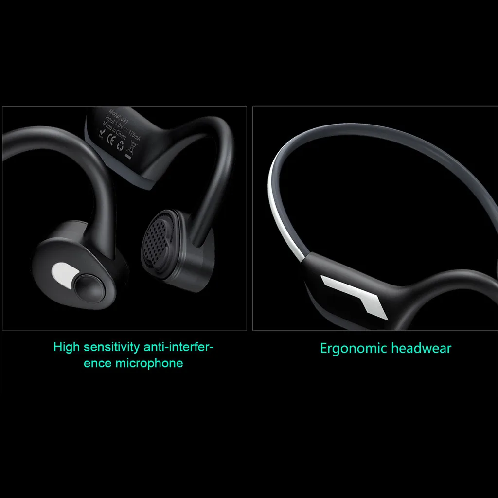 J31 с открытым ухом Blueteeth 5,0 наушники с костями проводимость устойчивое Беспроводные спортивные наушники гарнитура Auriculares# G1