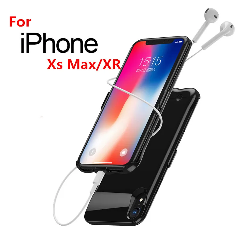 Чехол для зарядного устройства 5200/6200 мАч для iPhone XR 6,1 дюймов, чехол для питания, портативный внешний аккумулятор для iPhone Xs Max 6,5 дюймов, чехол для аккумулятора