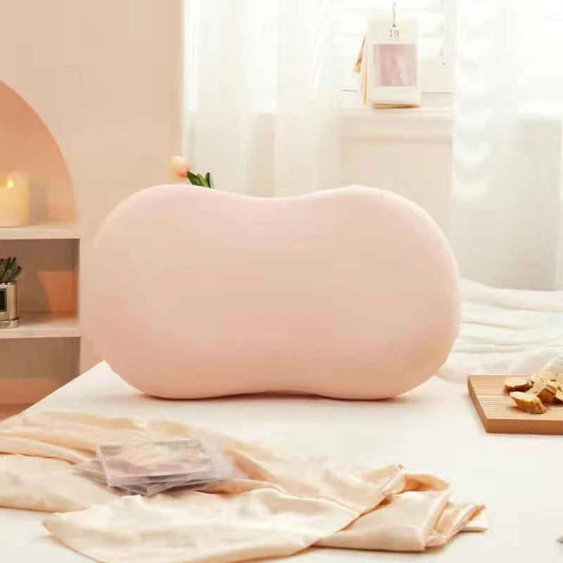 MemoryFoamPillowSoftCatBellyPillowforSideBackStomachSleepers