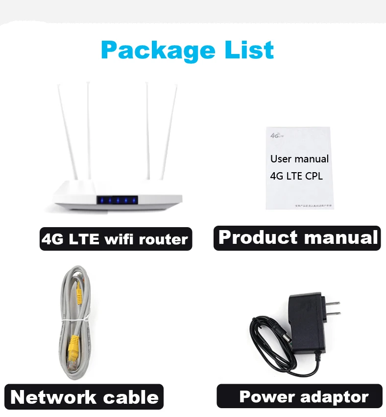 VSVABEFV 150Mbps 4G WIFI Router Unlocked 3G/4G SIM CPE Router Wireless Wifi Hotspot With RJ45 WAN/LAN Port Support 32 Users