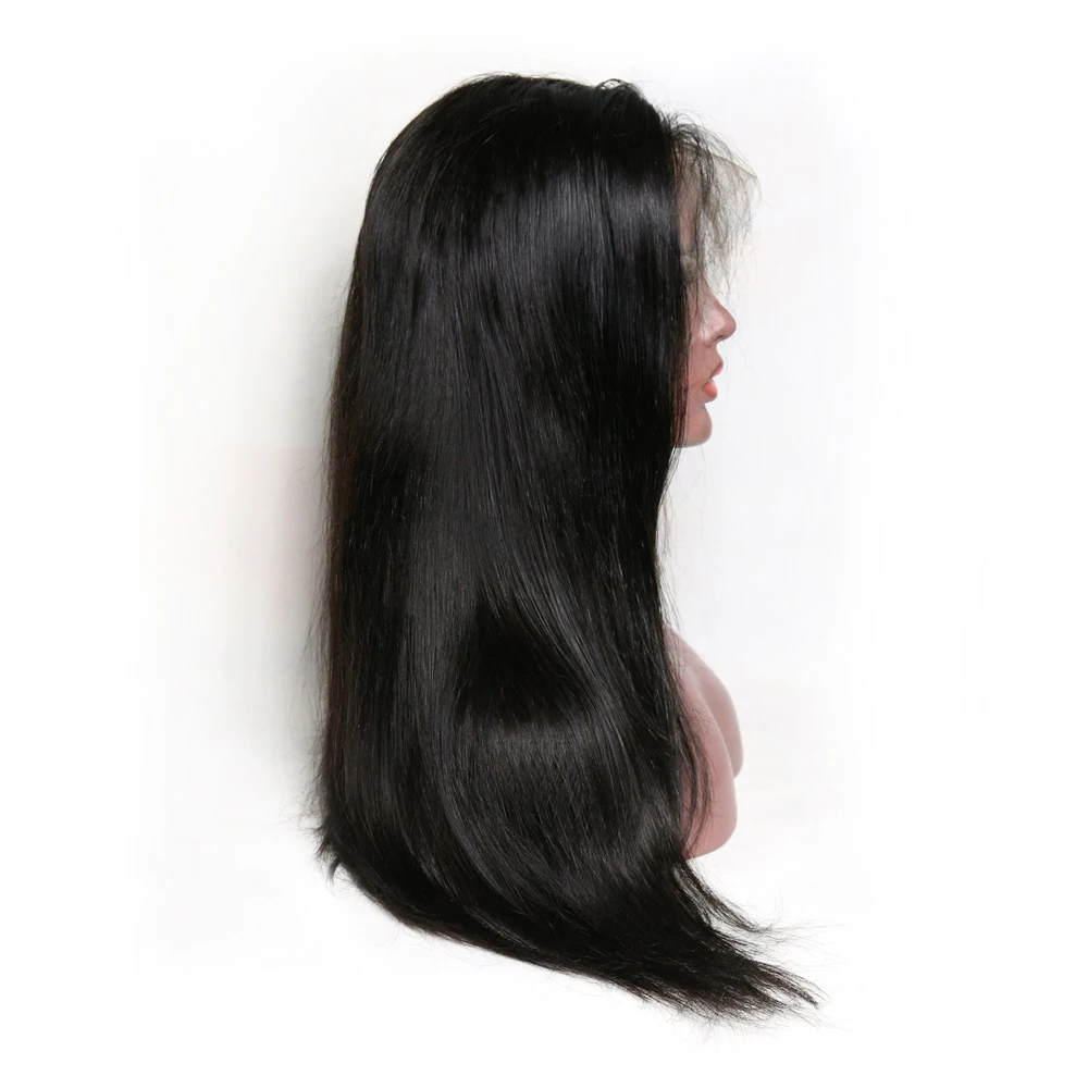 ALITOP, 13x6, парики из натуральных волос на кружеве, плотность 180%, индийские волосы remy, 8-26 дюймов, средний коэффициент, прямые, предварительно выщипанные с детскими волосами