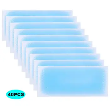 

40Pcs Cooling Patch Down Fever Ice Plaster Anti Hot Lower Temperature Polymer Hydrogel Family Outdoors Essential Patches
