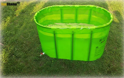 Double Non-inflatable Folding Bathtub For Adult Steam Bath Tub Swimming Pool Collapsible Fumigation Bath Tub