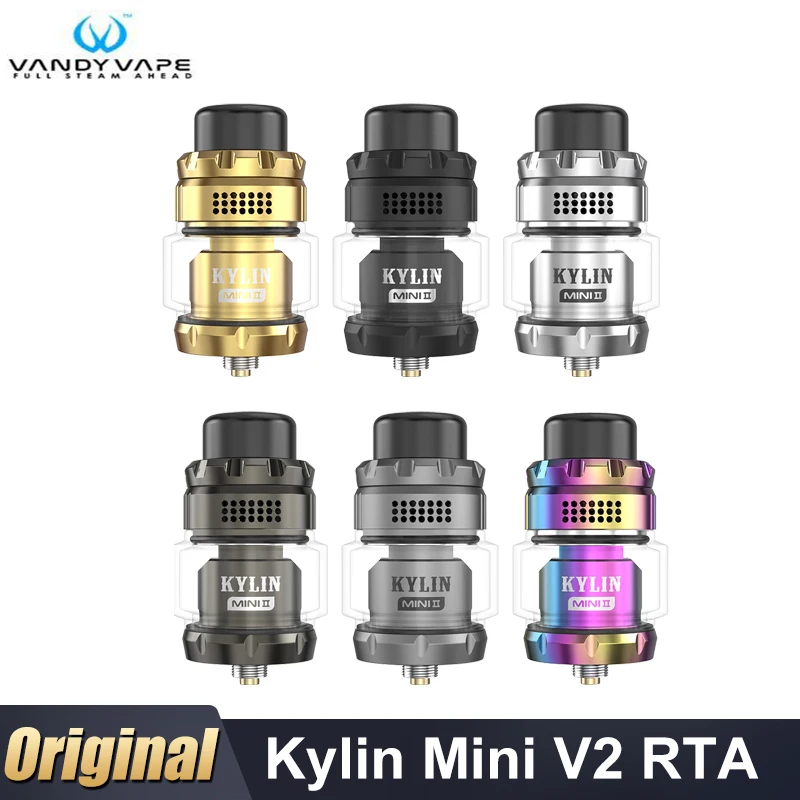 Оригинальный Vandy Vape Kylin Mini V2 RTA бак 5 мл сплавленная катушка Клэптона 0 3 Ом с верхним