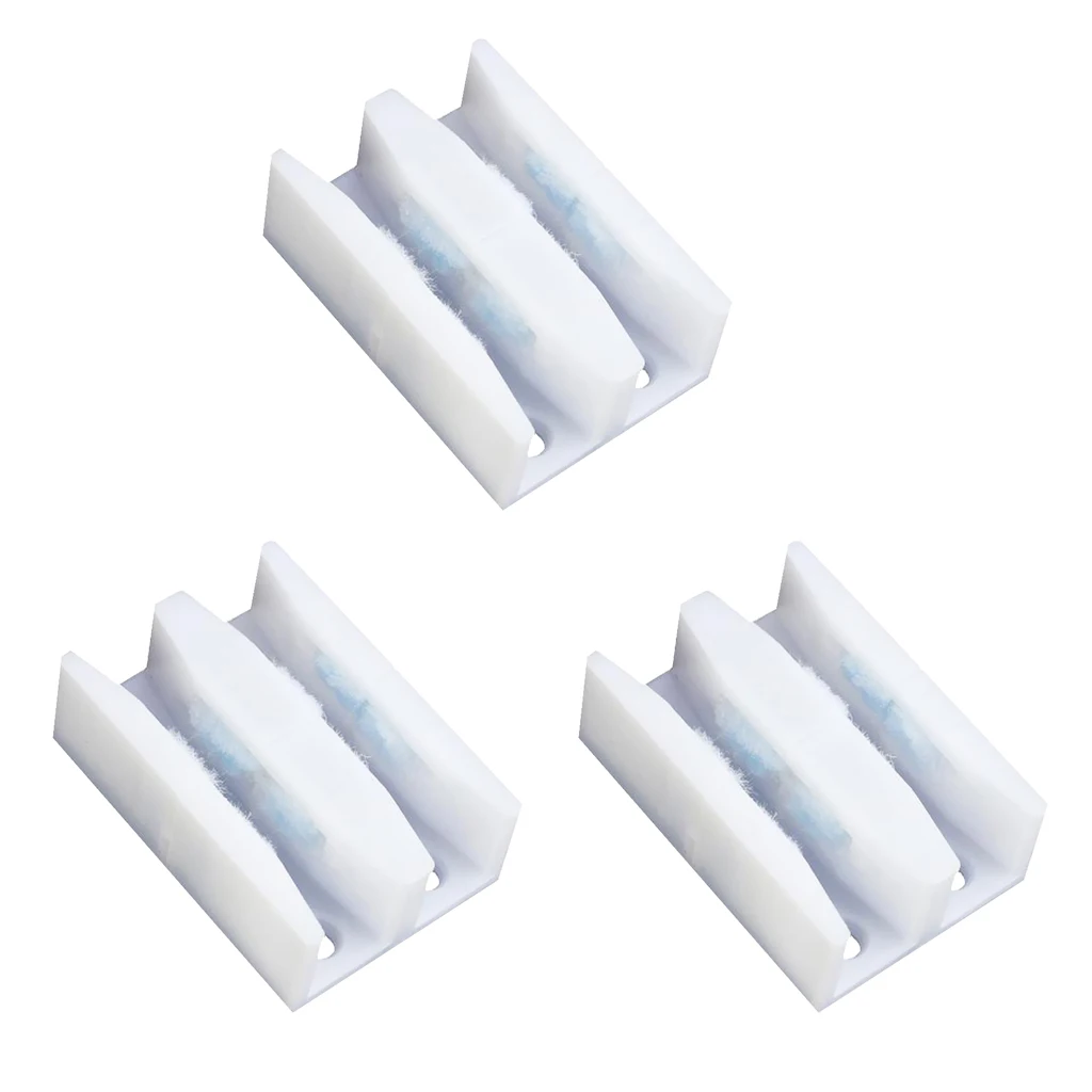 3pieces 1-4 / 5 Inch Wide Sliding Shower Guide Lower For 6-10mm Doors