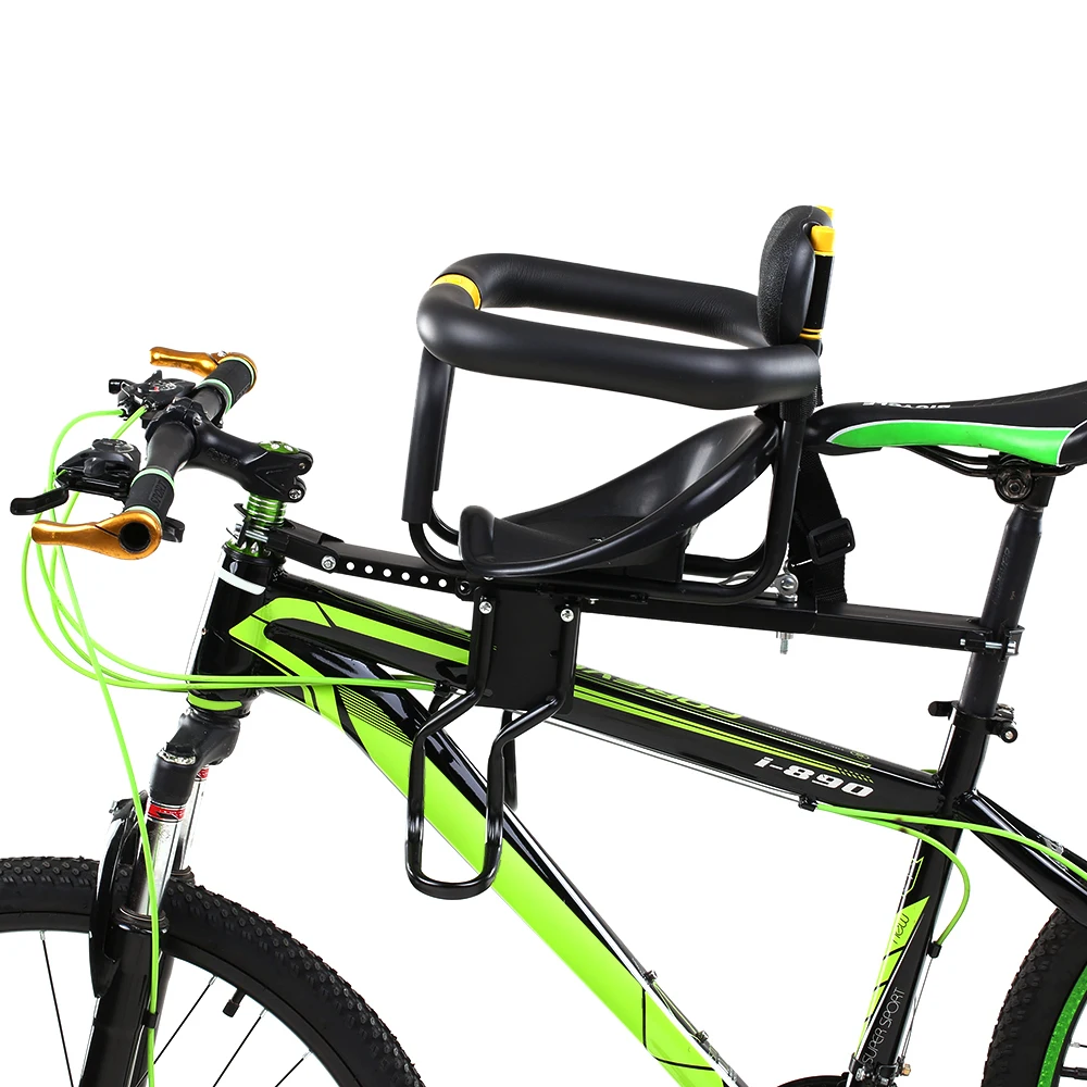 Safety Child Bicycle Seat Bike Front Baby Kids Saddle with Foot Pedals Support Back Rest for MTB Road Chair | Спорт и развлечения