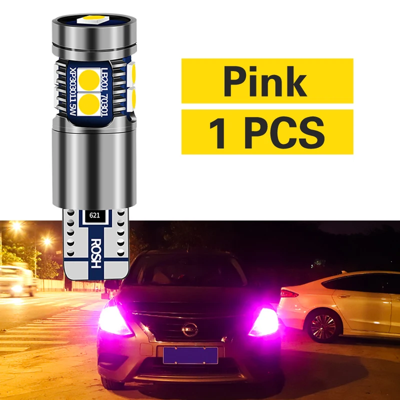 1 шт для Mazda 6 gg gh 5 mazda 3 8 CX-5 CX5 rx8 RX-8 cx 7 323 MX-5 Miata CX-9 CX-3 Автомобильный светодиодный Габаритные огни W5W T10 лампы - Испускаемый цвет: Pink